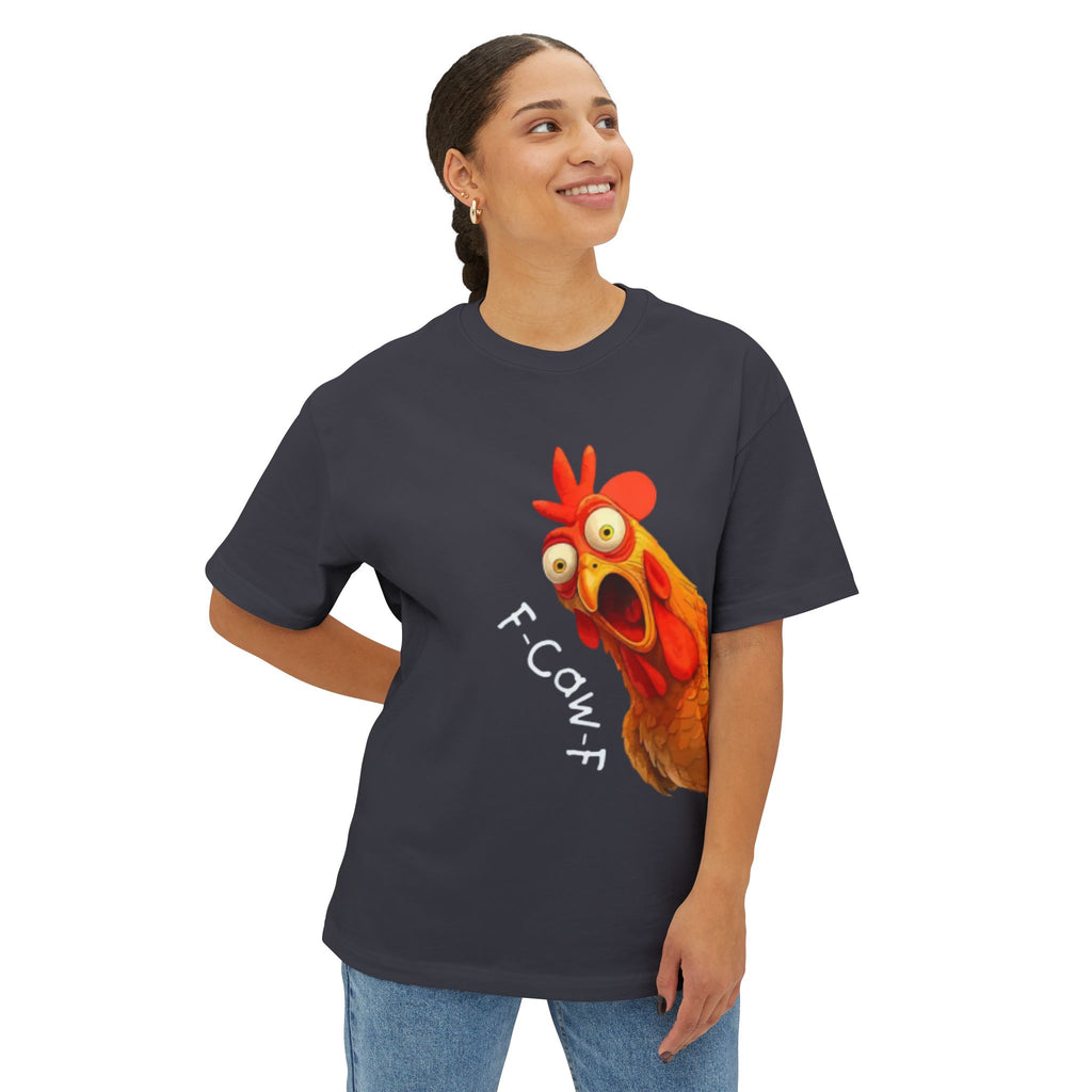 Chicken Graphic Tee — Funny "F-Cowf" Screaming Hen T-Shirt