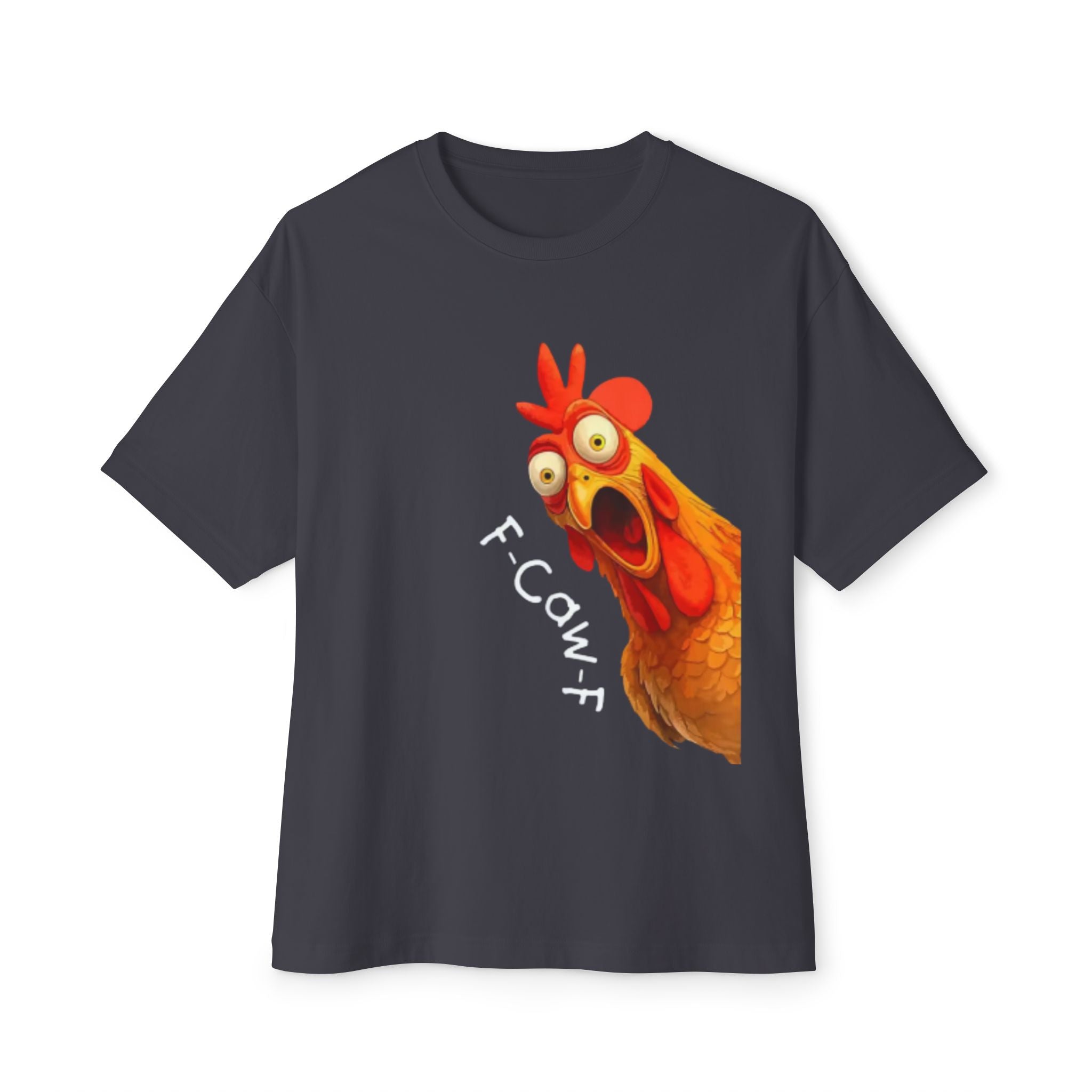 Chicken Graphic Tee — Funny "F-Cowf" Screaming Hen T-Shirt