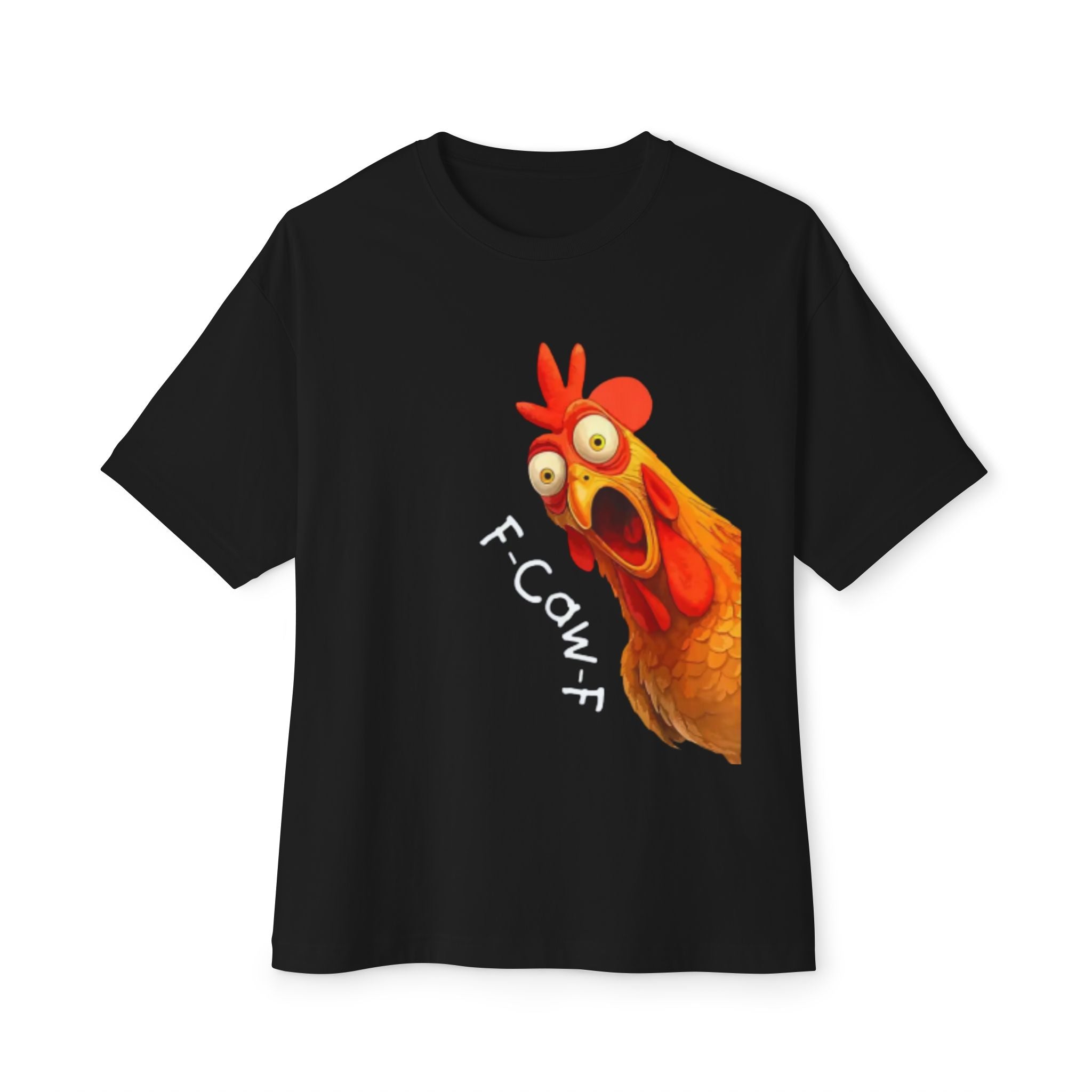 Chicken Graphic Tee — Funny "F-Cowf" Screaming Hen T-Shirt