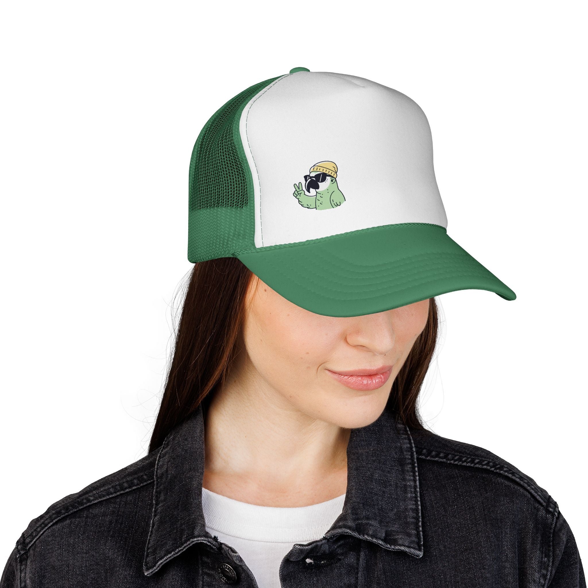 Fun Cartoon Trucker Cap, Unique Gift, Casual Headwear, Summer Accessory, Animal Lover Hat