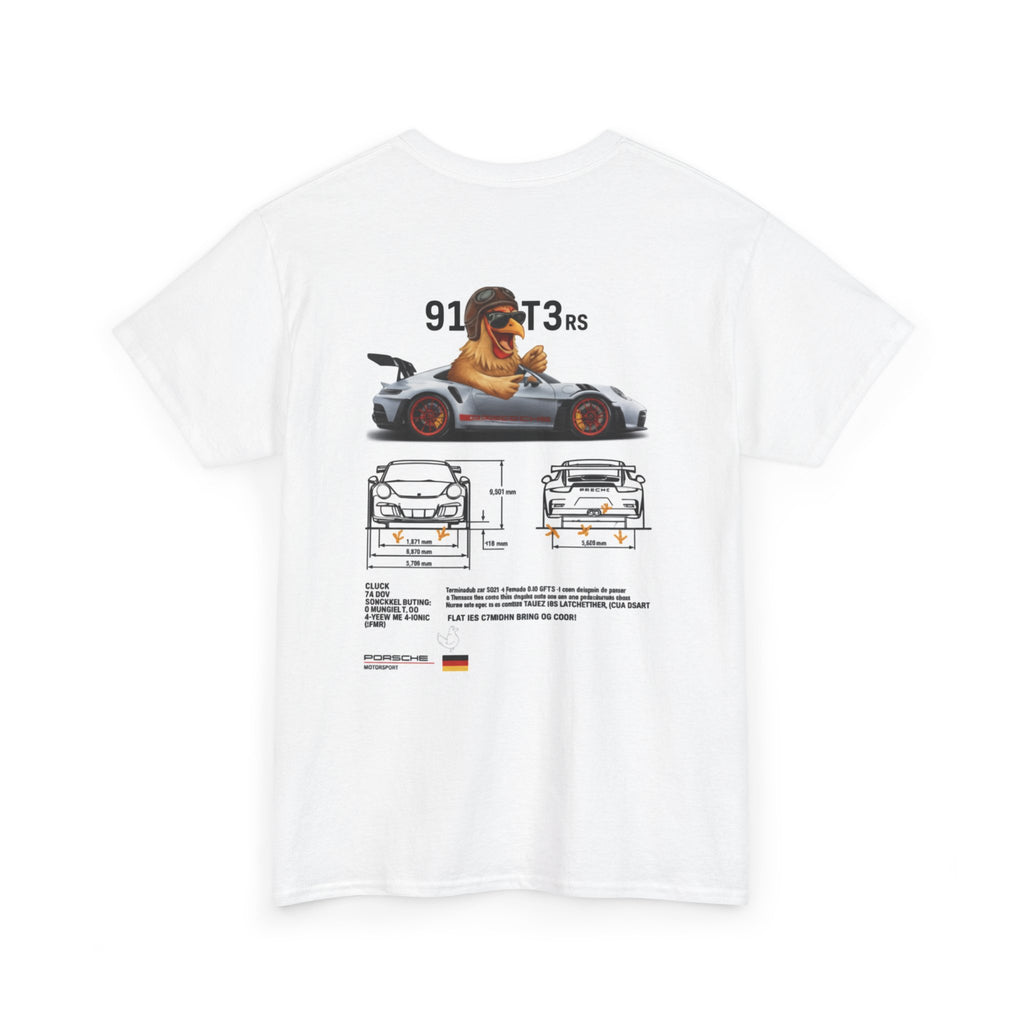 Racing-Inspired Unisex Heavy Cotton Tee - 911 GT3 RS Design