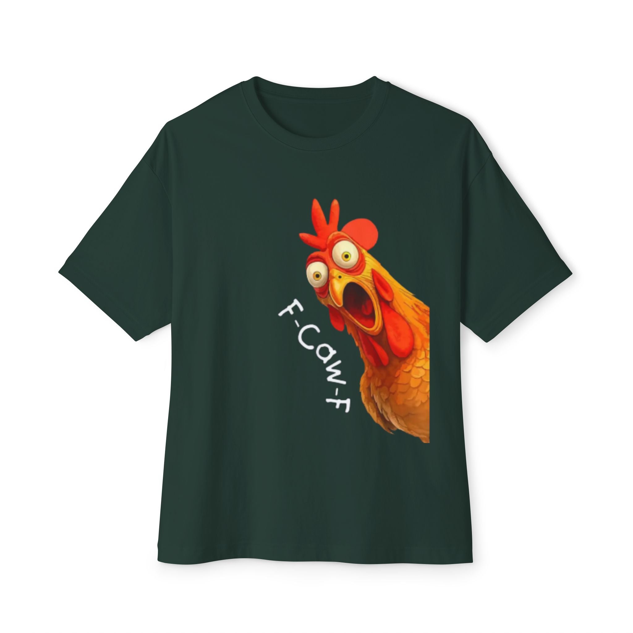 Chicken Graphic Tee — Funny "F-Cowf" Screaming Hen T-Shirt