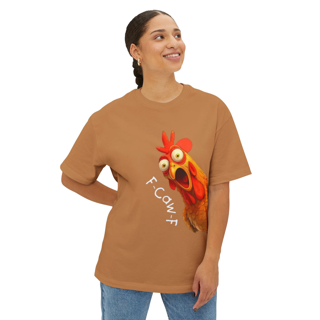 Chicken Graphic Tee — Funny "F-Cowf" Screaming Hen T-Shirt