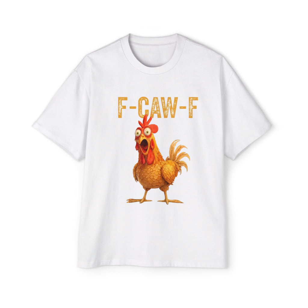 F-CAW-F Rooster Graphic Tee — Funny Chicken Bird T-Shirt