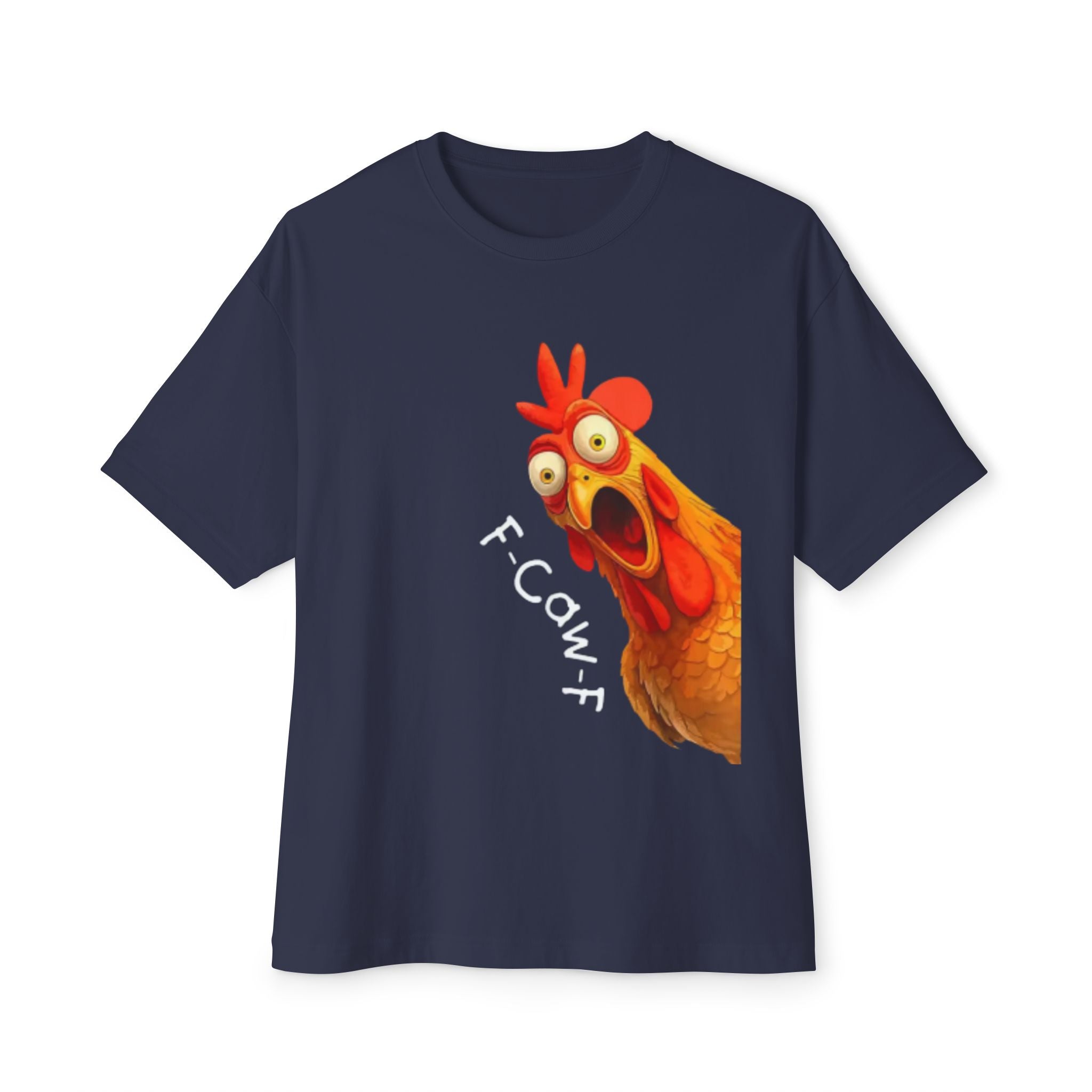 Chicken Graphic Tee — Funny "F-Cowf" Screaming Hen T-Shirt
